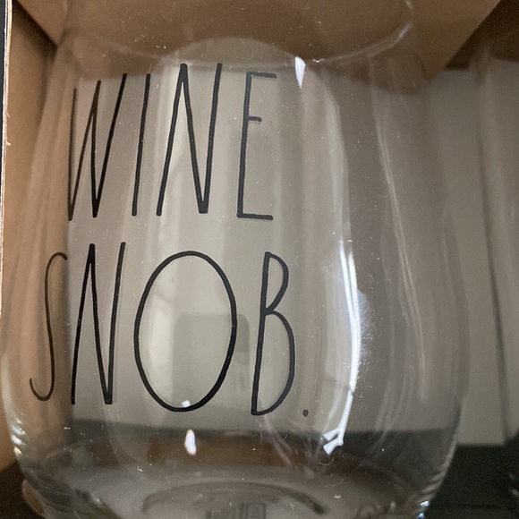 New in Box RAE DUNN wine and beer glass set - Picture 3 of 8